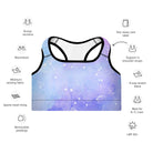 Constellations Padded Sports Bra - Funfitti Apparel