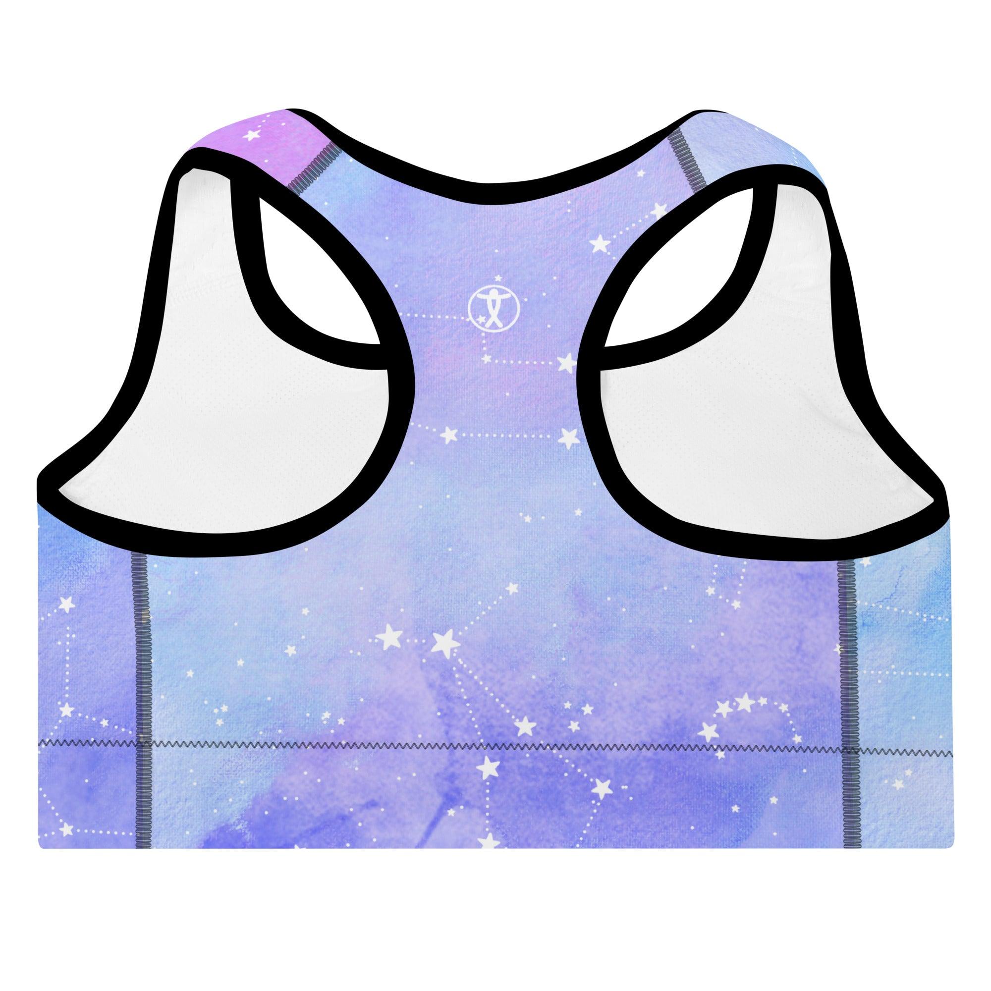 Constellations Padded Sports Bra - Funfitti Apparel