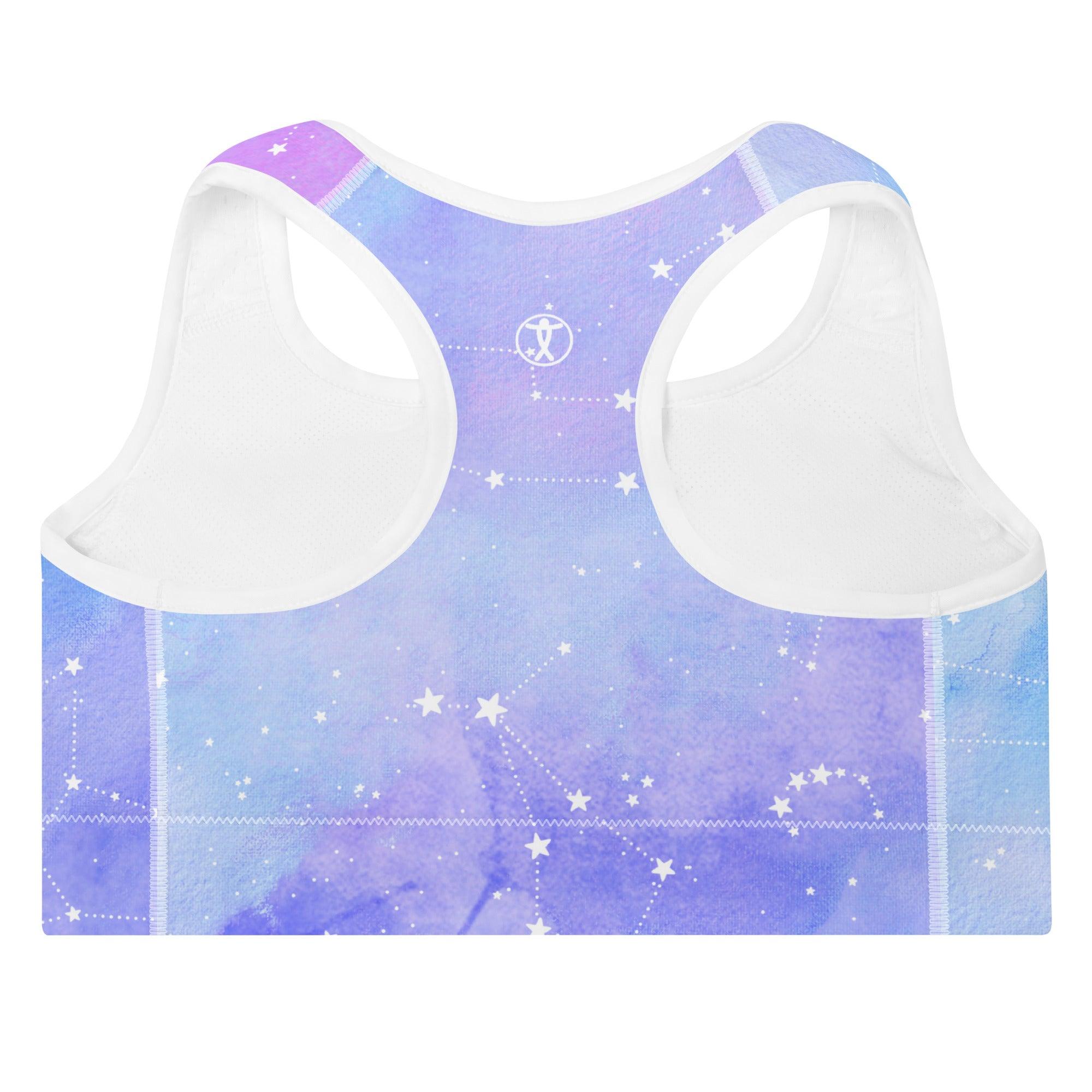 Constellations Padded Sports Bra - Funfitti Apparel