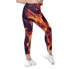 Dancing Flames Leggings with pockets - Funfitti Apparel