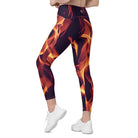 Dancing Flames Leggings with pockets - Funfitti Apparel