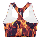 Dancing Flames Longline sports bra - Funfitti Apparel