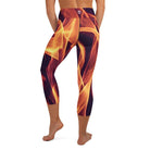 Dancing Flames Yoga Capri Leggings - Funfitti Apparel