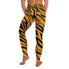 Fierce Orange Tiger Yoga Leggings - Funfitti Apparel