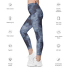 Floating Sky Leggings with pockets - Funfitti Apparel