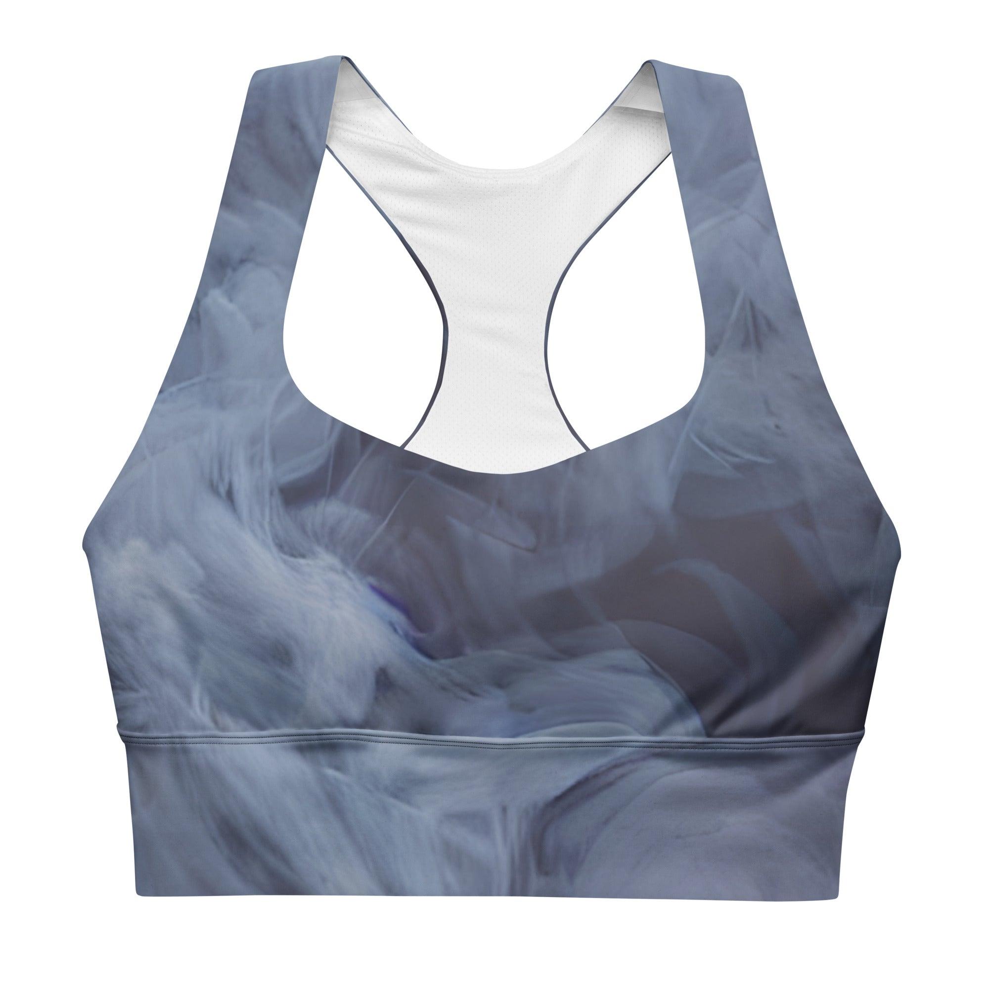 Floating Sky Longline sports bra - Funfitti Apparel