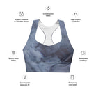 Floating Sky Longline sports bra - Funfitti Apparel