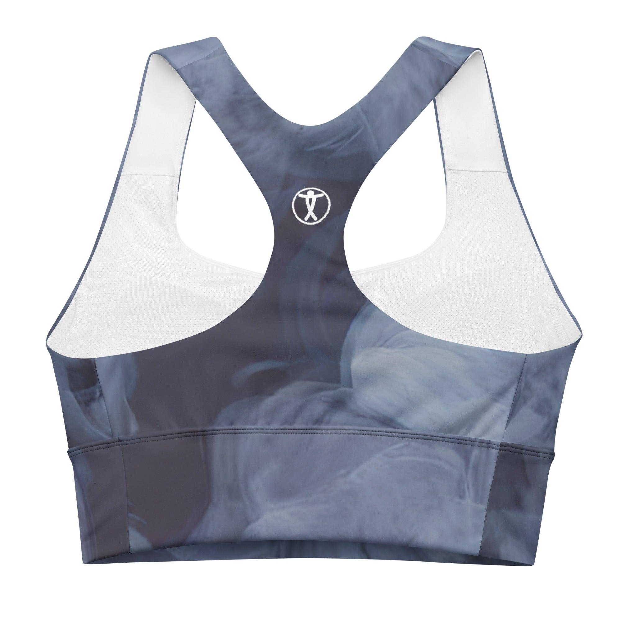 Floating Sky Longline sports bra - Funfitti Apparel