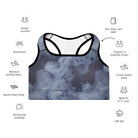 Floating Sky Padded Sports Bra - Funfitti Apparel