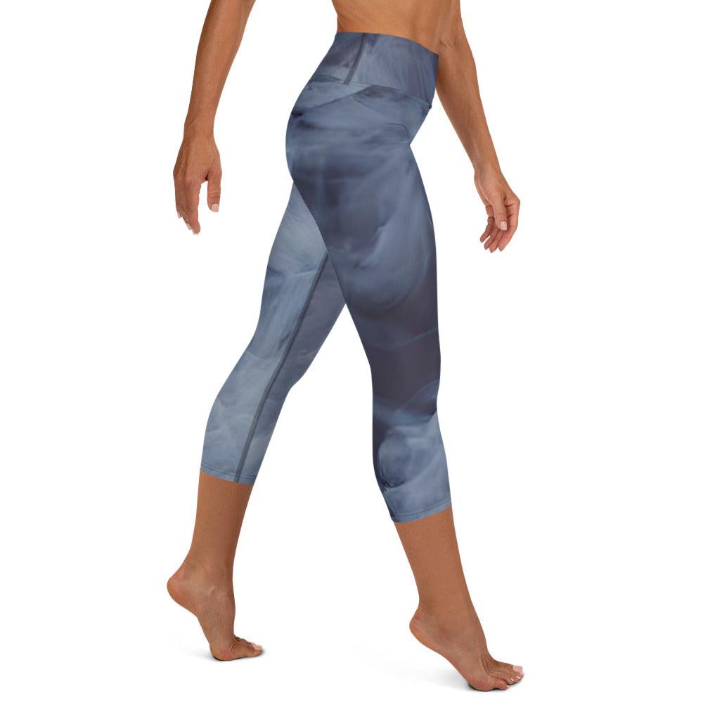 Floating Sky Yoga Capri Leggings - Funfitti Apparel