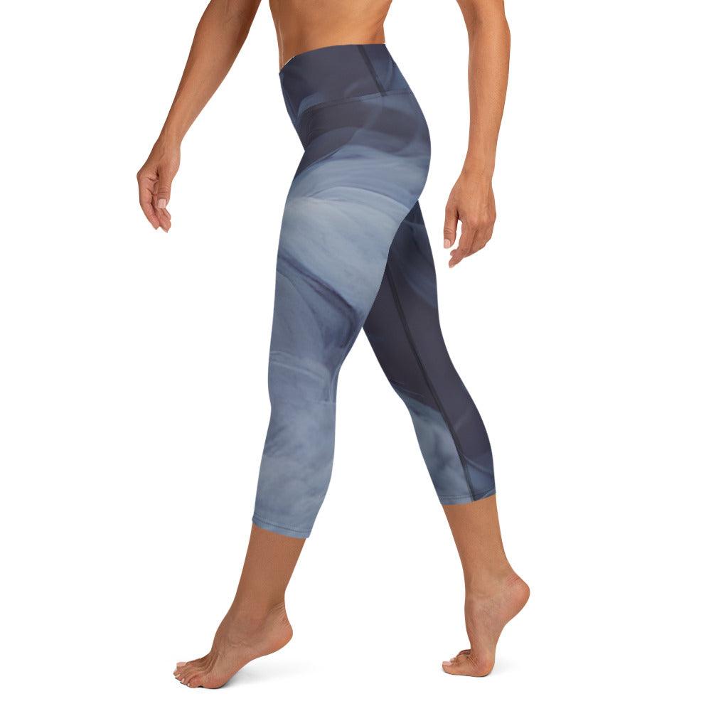 Floating Sky Yoga Capri Leggings - Funfitti Apparel