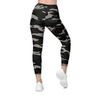 Gray Camo Leggings with pockets - Funfitti Apparel