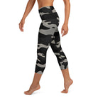 Gray Camo Yoga Capri Leggings - Funfitti Apparel