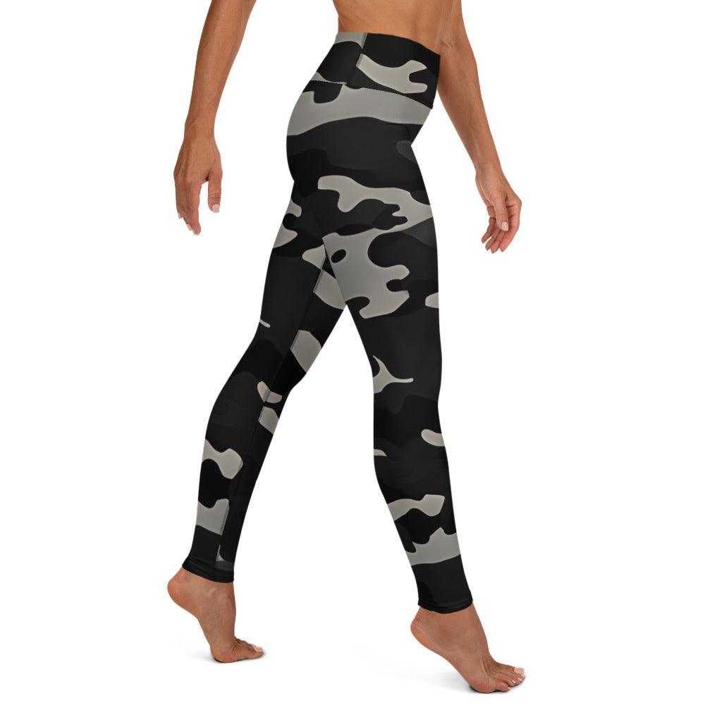 Gray Camo Yoga Leggings - Funfitti Apparel