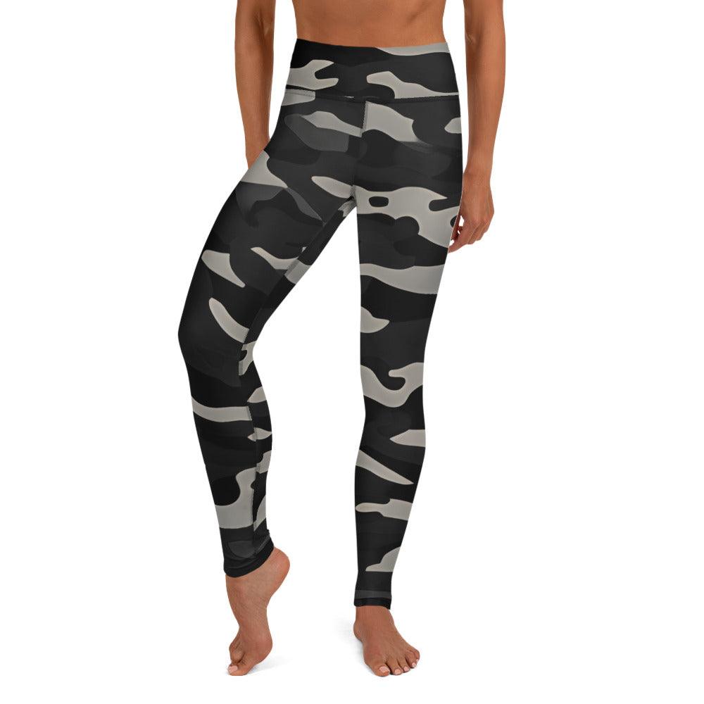 Gray Camo Yoga Leggings - Funfitti Apparel