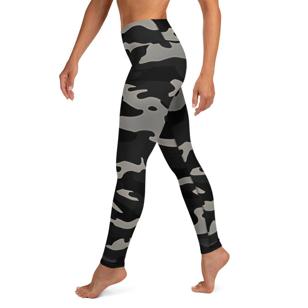 Gray Camo Yoga Leggings - Funfitti Apparel