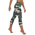 Green Camo Capri Leggings - Funfitti Apparel