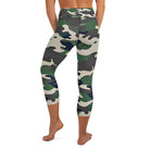 Green Camo Capri Leggings - Funfitti Apparel