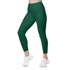 Green Envy Leggings with pockets - Funfitti Apparel