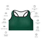 Green Envy Padded Sports Bra - Funfitti Apparel