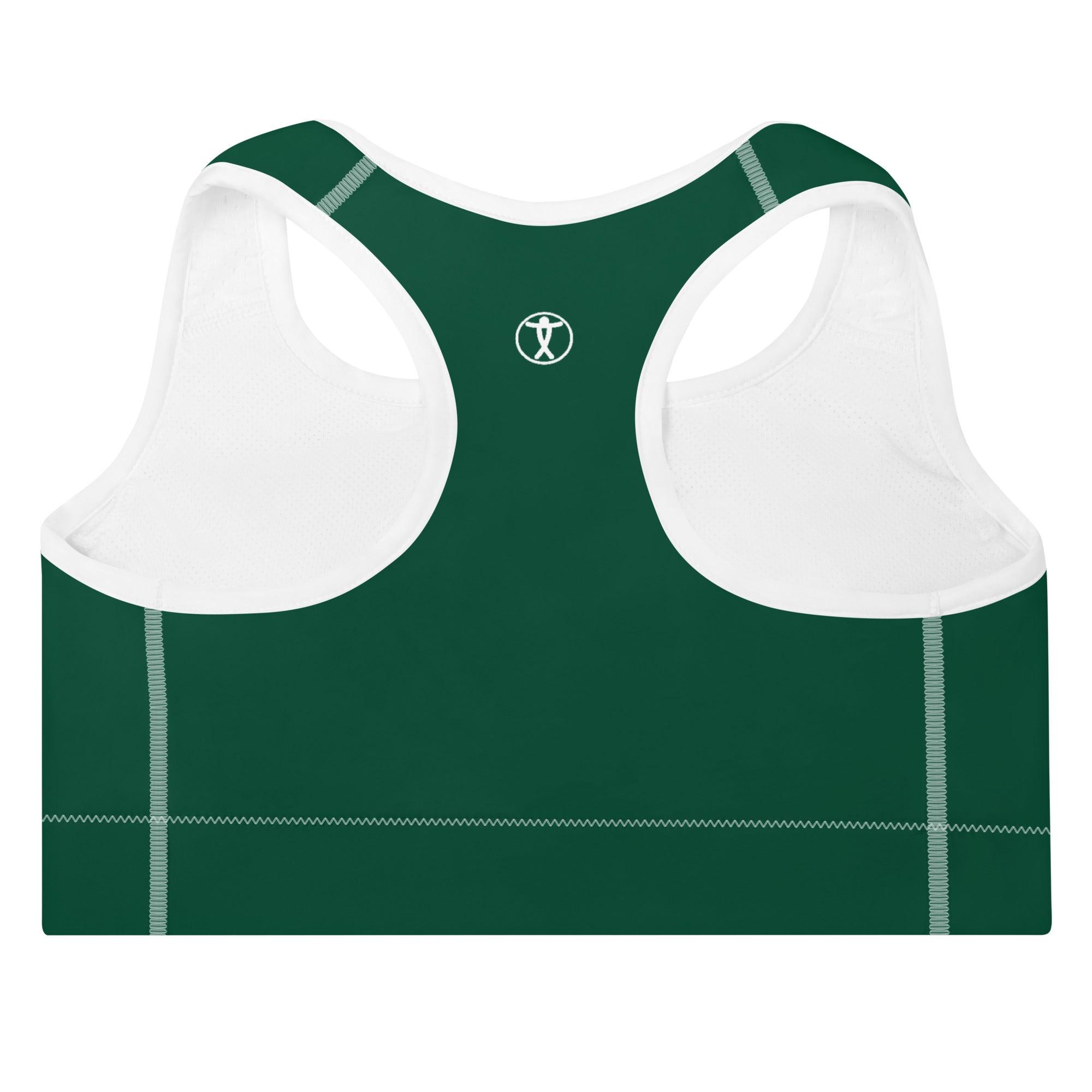 Green Envy Padded Sports Bra - Funfitti Apparel