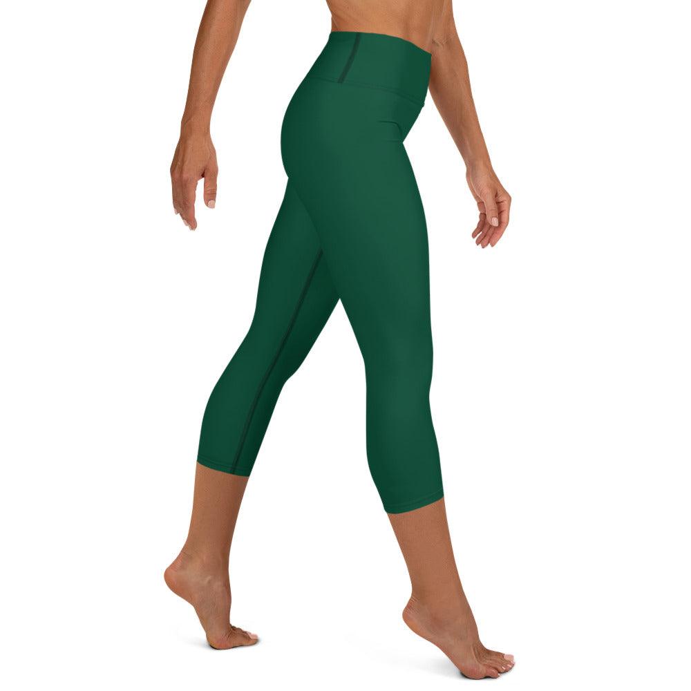 Green Envy Yoga Capri Leggings - Funfitti Apparel