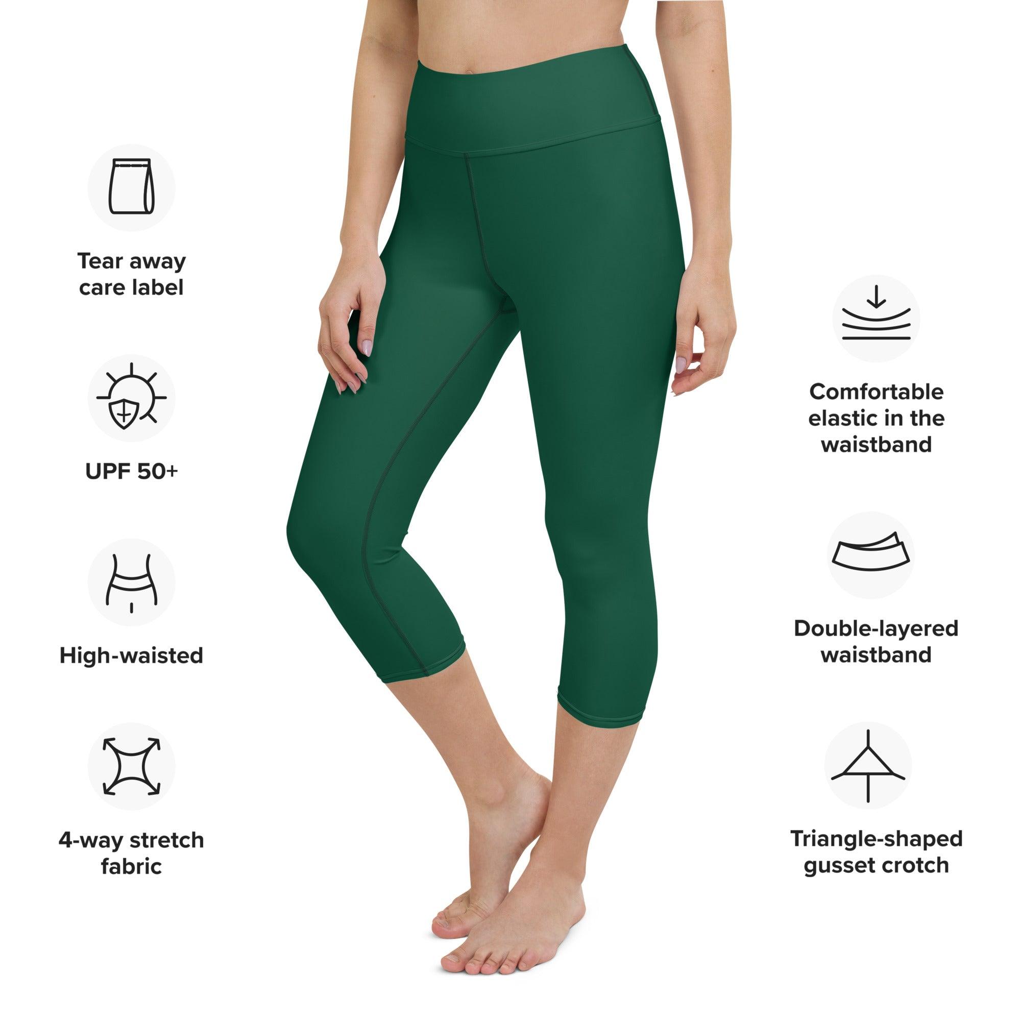 Green Envy Yoga Capri Leggings - Funfitti Apparel