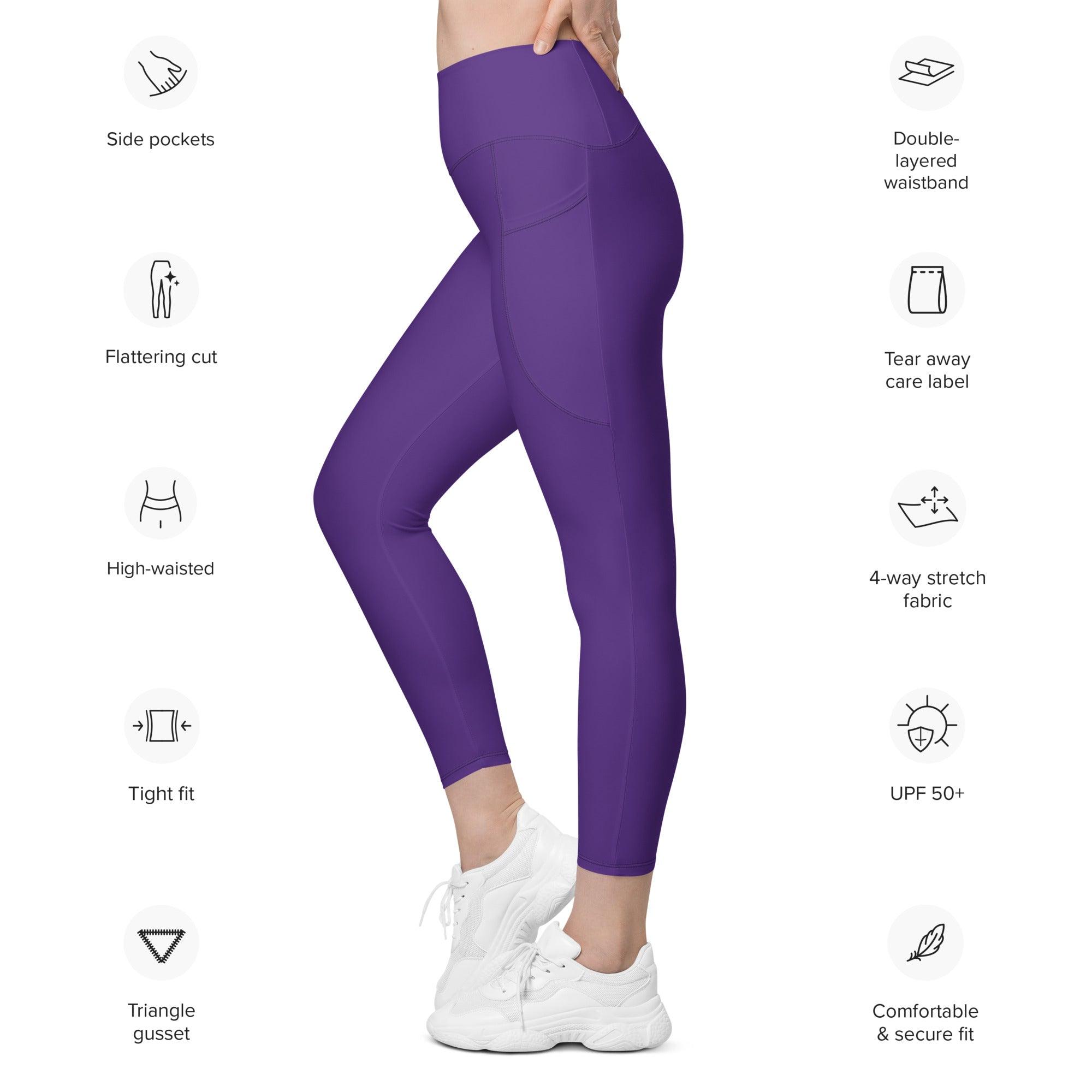 Indigo Leggings with pockets - Funfitti Apparel