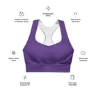 Indigo Longline sports bra - Funfitti Apparel