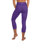 Indigo Yoga Capri Leggings - Funfitti Apparel