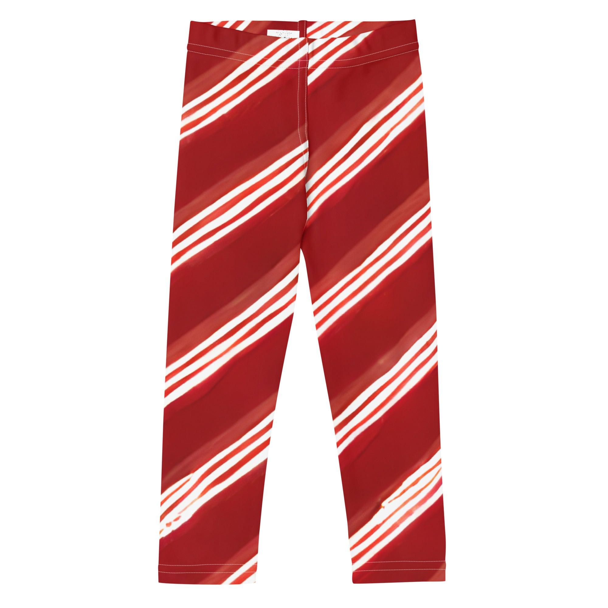 Kid's Candycane Leggings - Funfitti Apparel