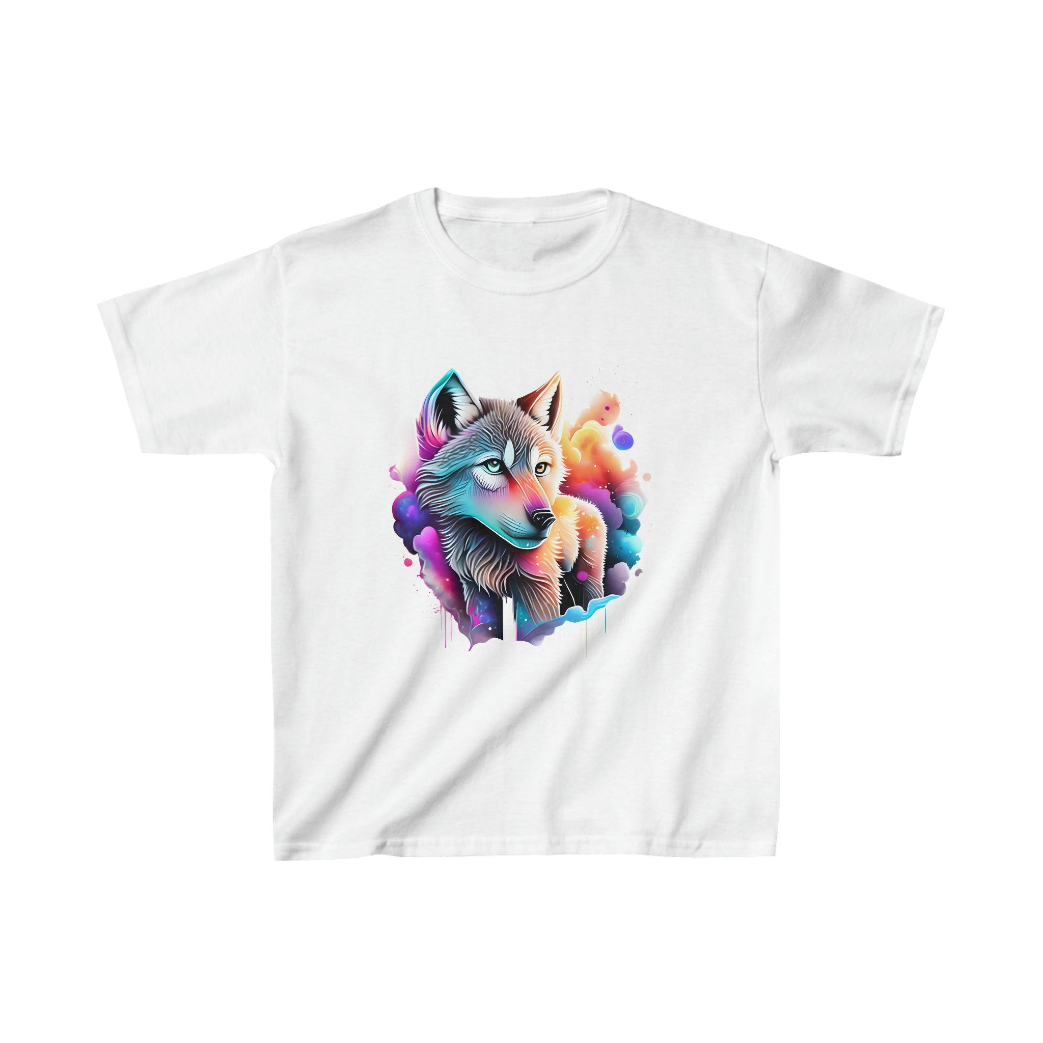 Kid's Heavy Cotton™ Baby Wolf Tee - Funfitti Apparel