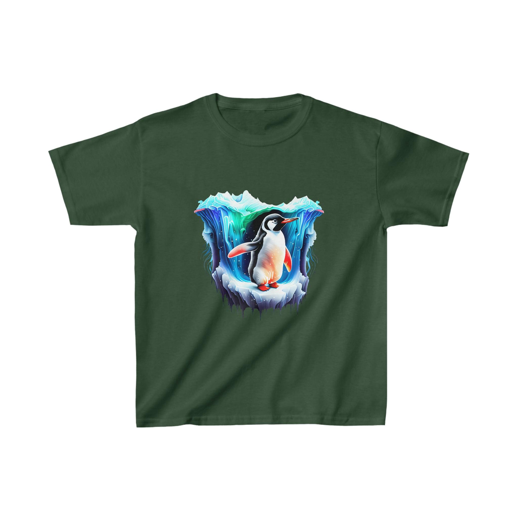 Kid's Heavy Cotton™ Penguin Tee - Funfitti Apparel