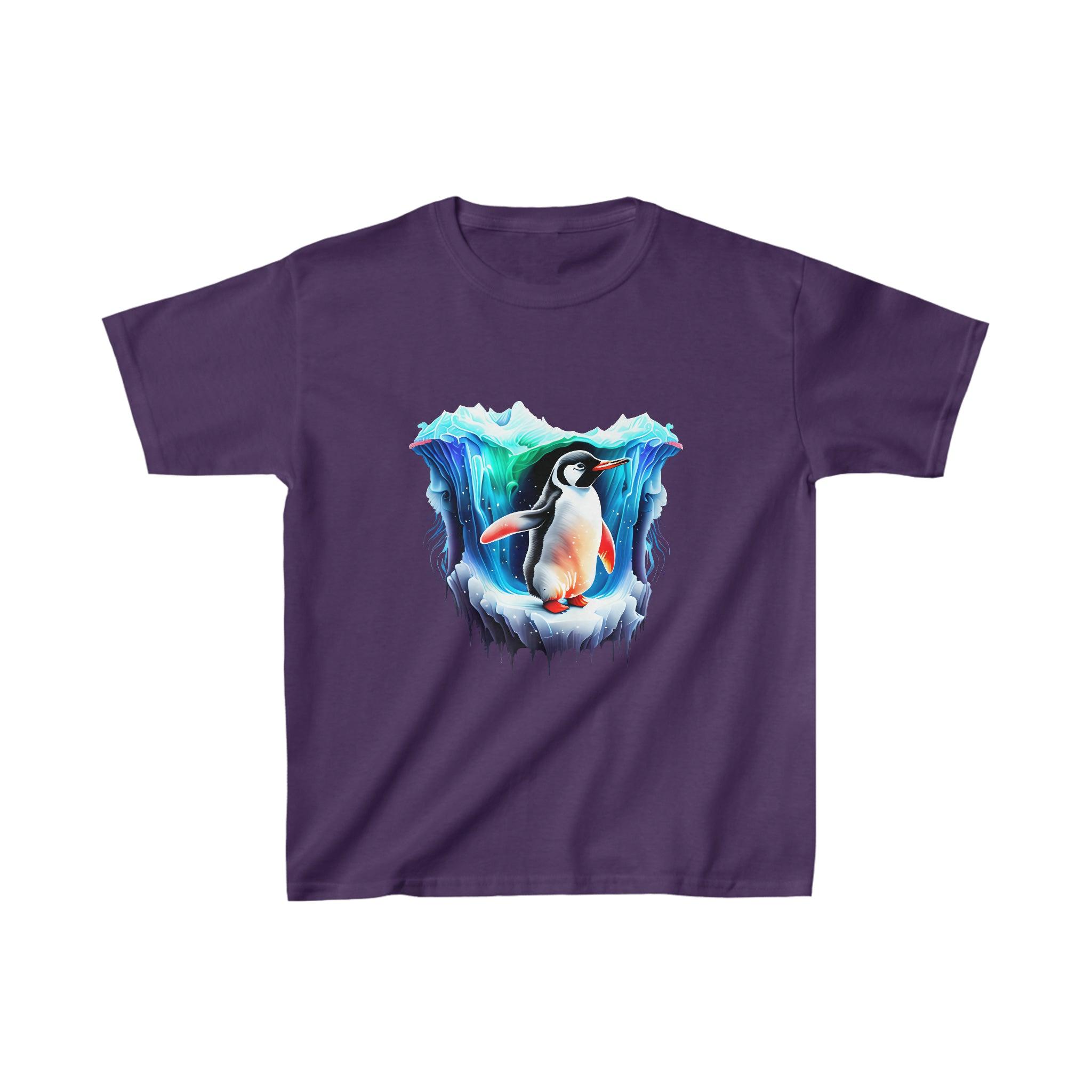 Kid's Heavy Cotton™ Penguin Tee - Funfitti Apparel