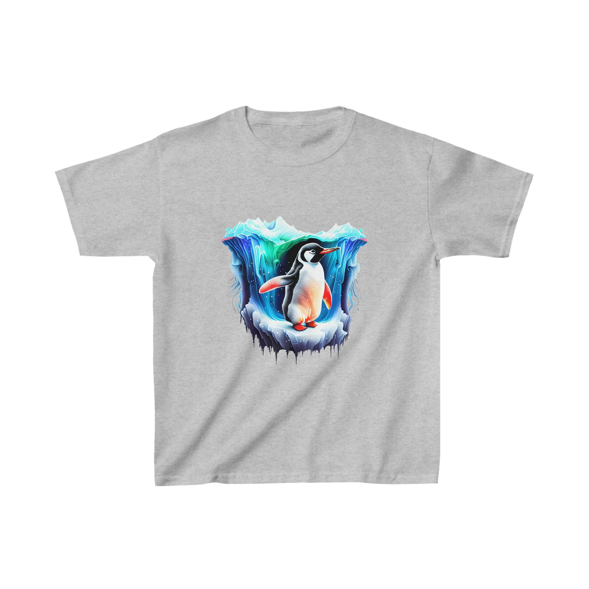 Kid's Heavy Cotton™ Penguin Tee - Funfitti Apparel