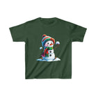 Kid's Heavy Cotton™ Smiling Snowman Tee - Funfitti Apparel