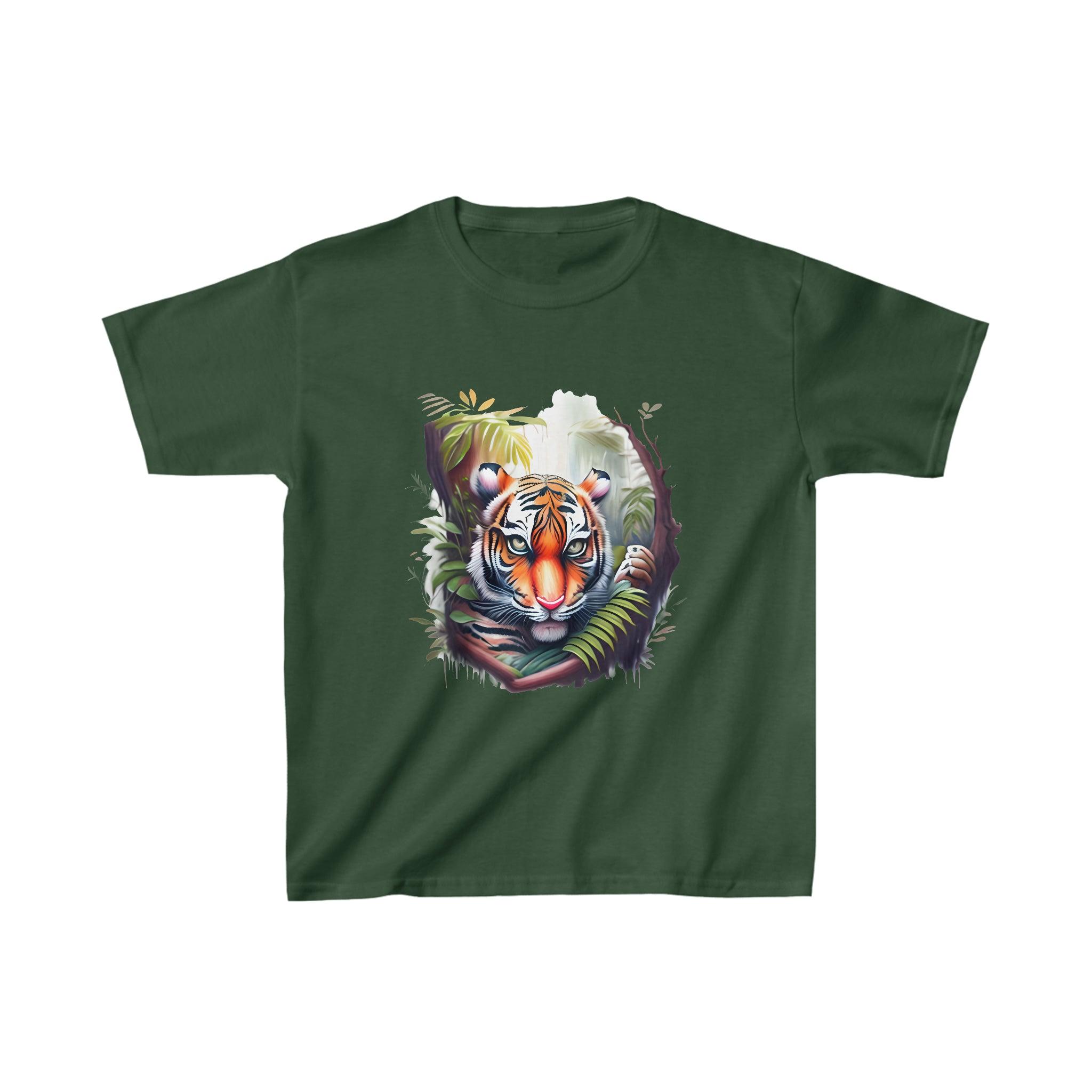 Kid's Heavy Cotton™ Tiger Tee - Funfitti Apparel