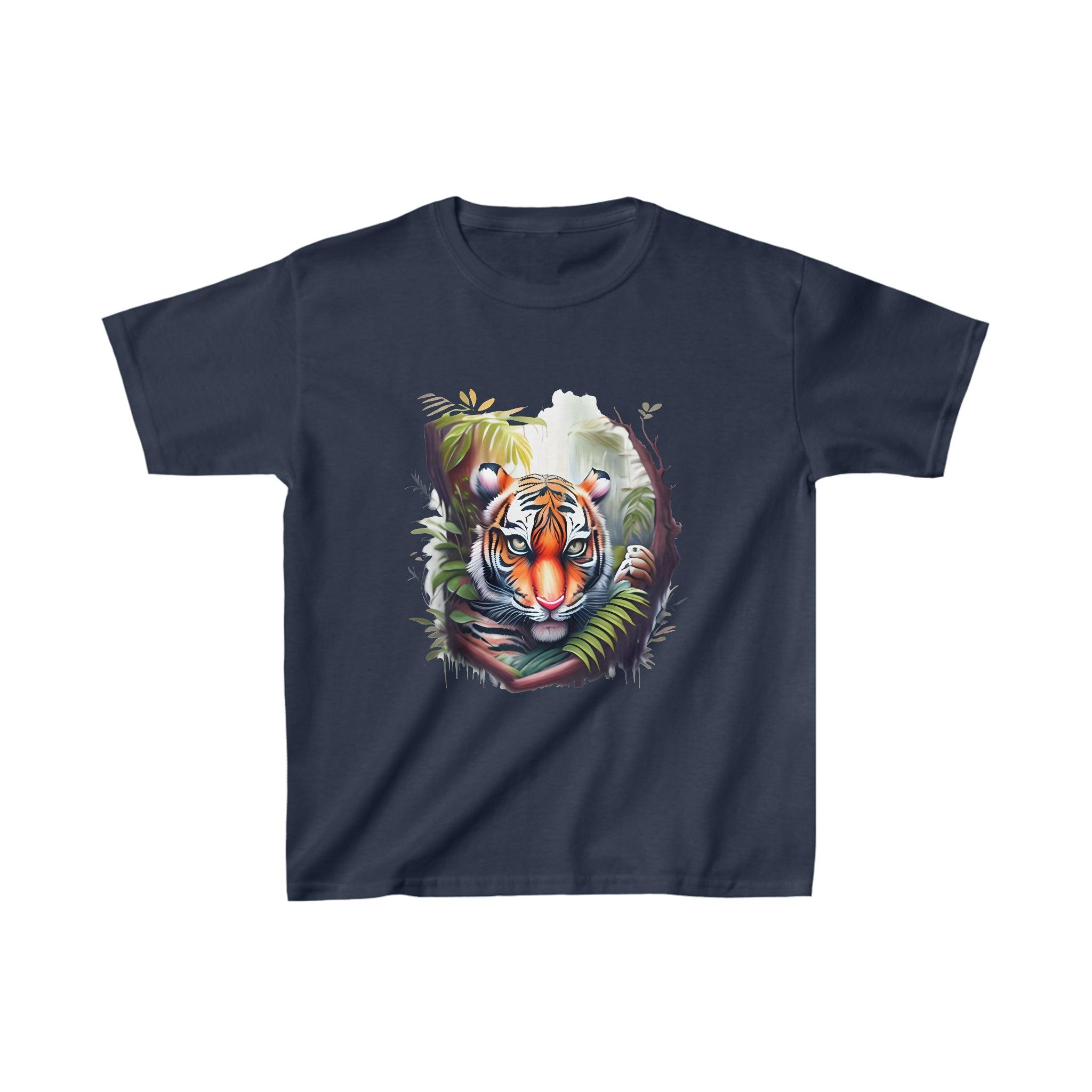 Kid's Heavy Cotton™ Tiger Tee - Funfitti Apparel