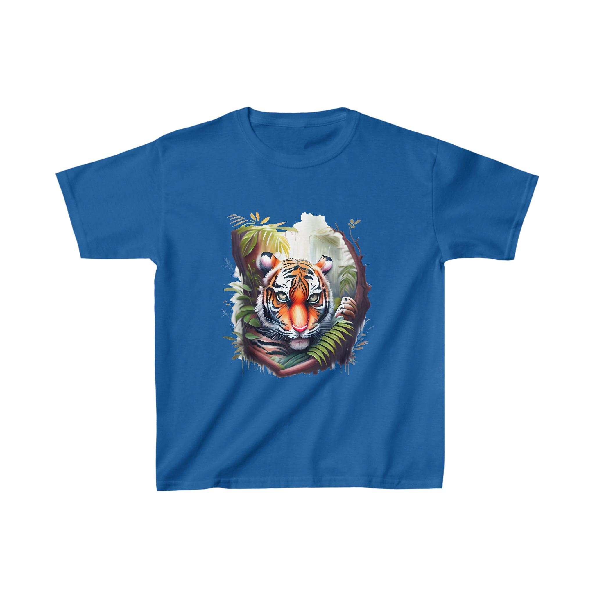 Kid's Heavy Cotton™ Tiger Tee - Funfitti Apparel