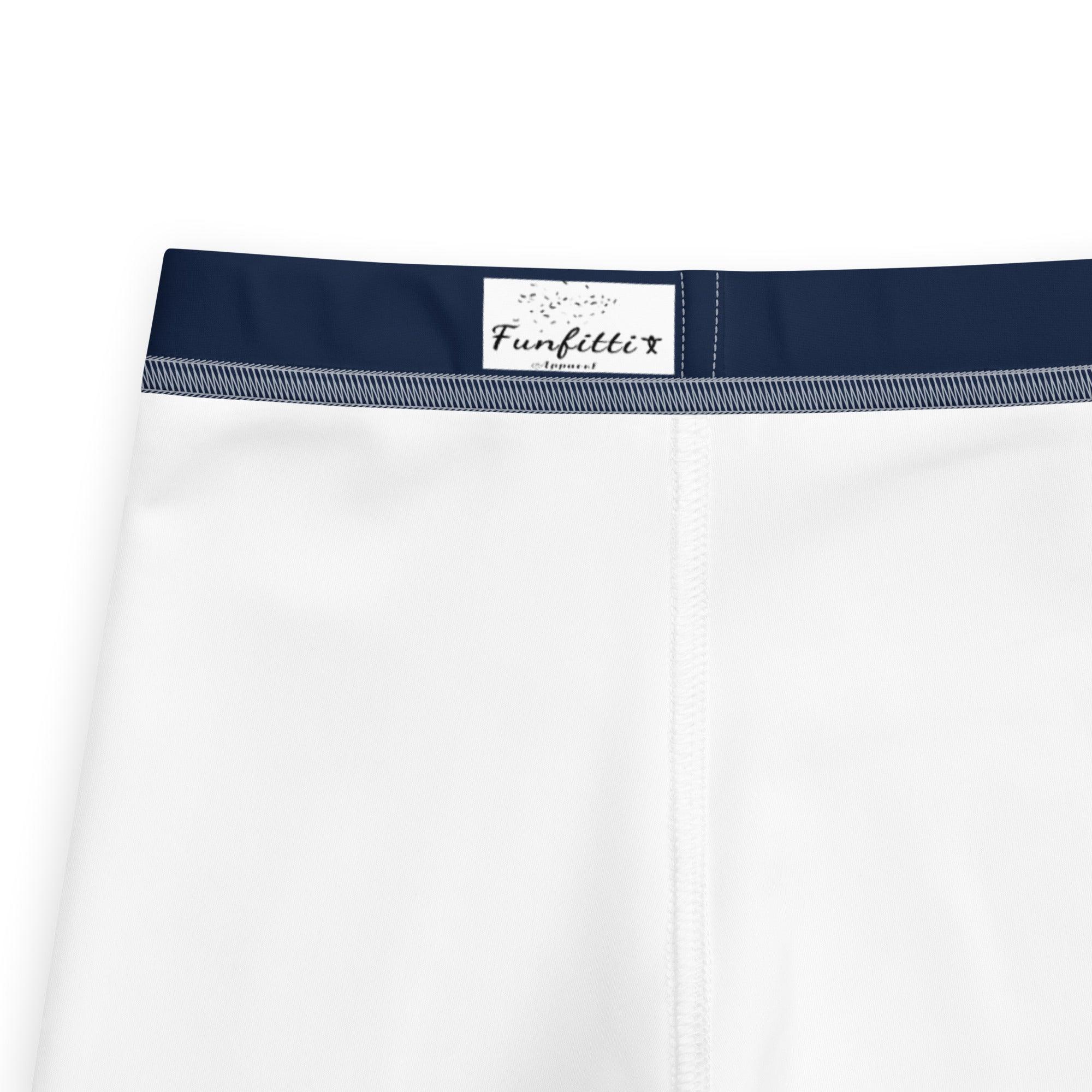 Kid's Navy Blue Leggings - Funfitti Apparel