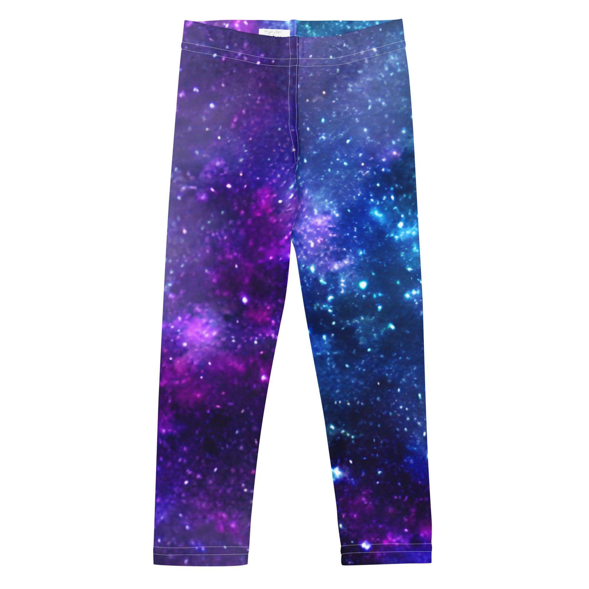 Kid's Purple Galaxy Leggings - Funfitti Apparel