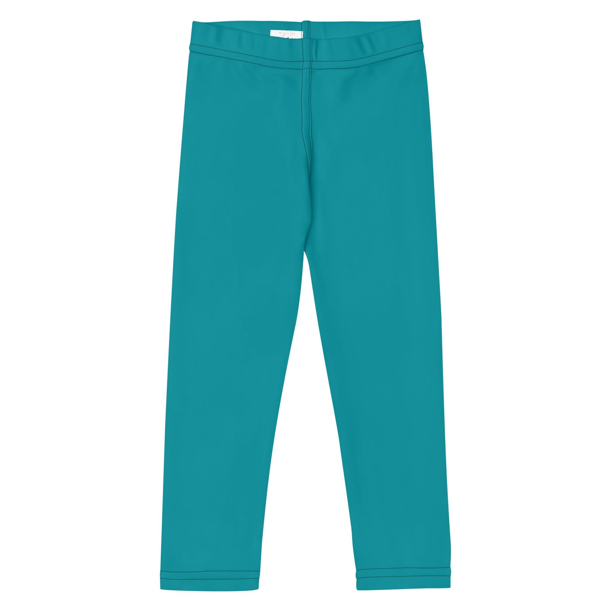 Kid's Teal Leggings - Funfitti Apparel