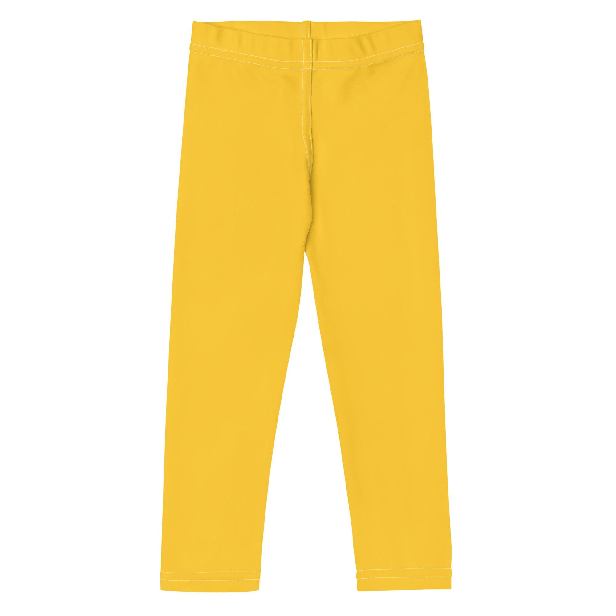 Kid's Yellow Leggings - Funfitti Apparel