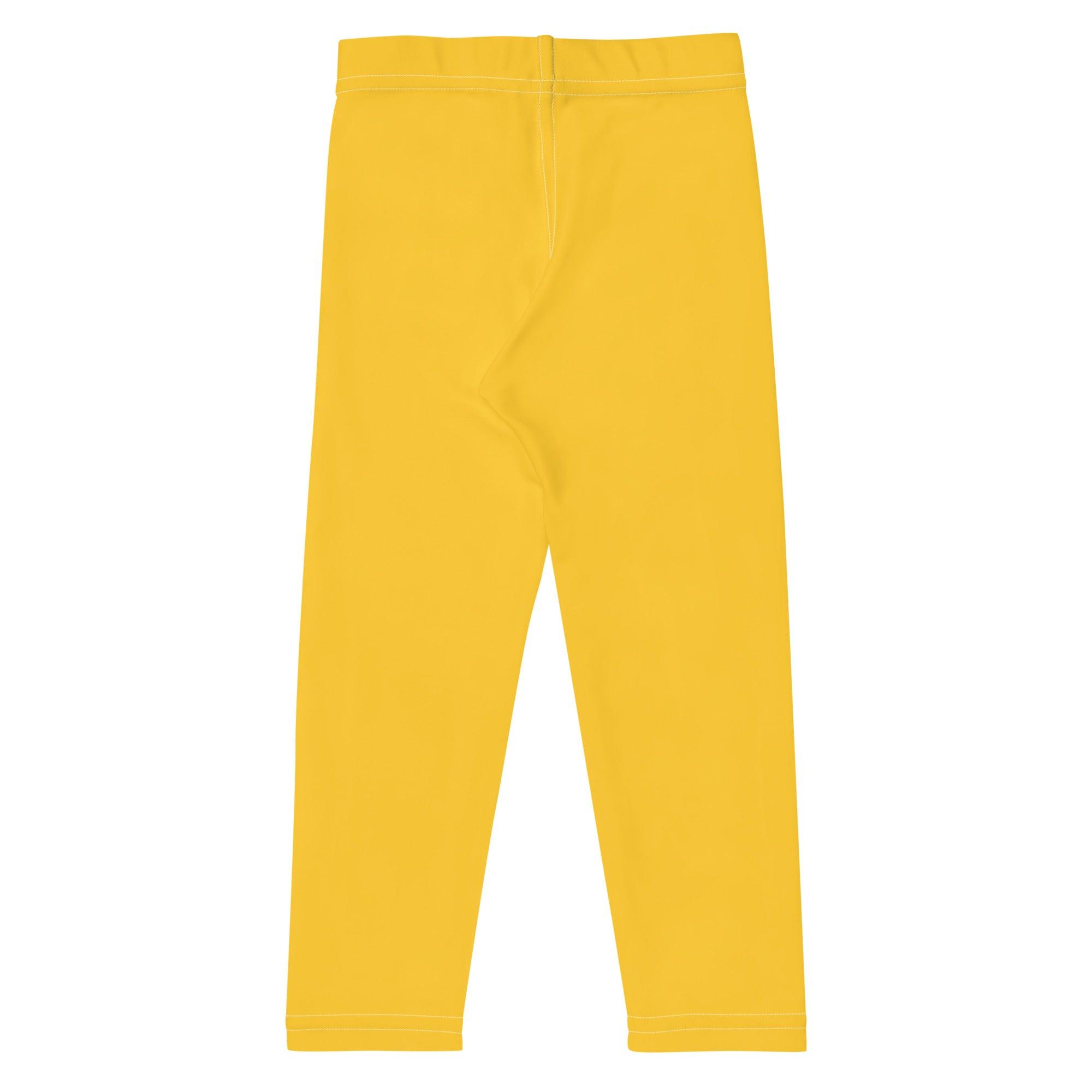 Kid's Yellow Leggings - Funfitti Apparel