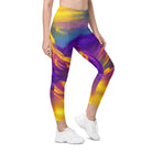 Majestic Mountains Leggings with pockets - Funfitti Apparel