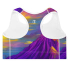 Majestic Mountains Padded Sports Bra - Funfitti Apparel