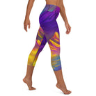 Majestic Mountains Yoga Capri Leggings - Funfitti Apparel