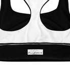 Pure Black Longline sports bra - Funfitti Apparel