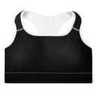 Pure Black Padded Sports Bra - Funfitti Apparel