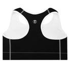 Pure Black Padded Sports Bra - Funfitti Apparel